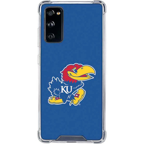 University of Kansas Jayhawks Mascot Outline Galaxy S20 FE Clear Case
